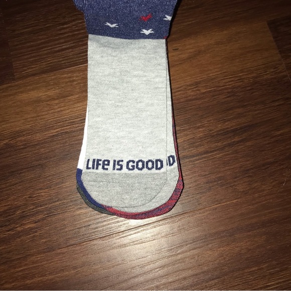 Life Is Good Mens 6 Pack Low Cut Socks Fits Shoe Size 6-12.5 NWT - Picture 6 of 11